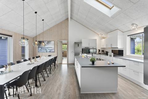 Aufenthaltsraum mit Platz für 20 im Luxusferienhaus Nr. 314.