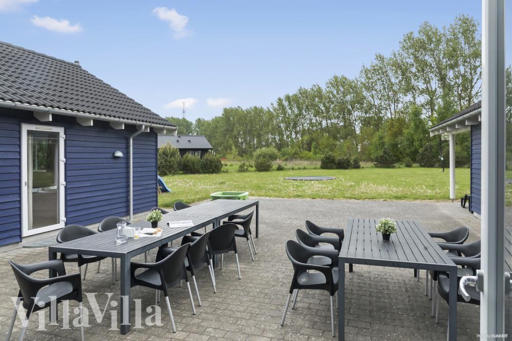 Das Luxusferienhaus Nr. 314 hat eine tolle Terrasse, die mit hochwertigen Gartenmöbeln für 20 Personen ausgestattet ist.