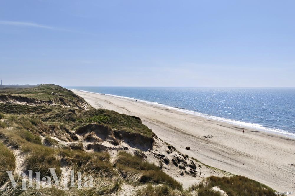 Der Strand in der Nähe von Luxusferienhaus Nr. 675.