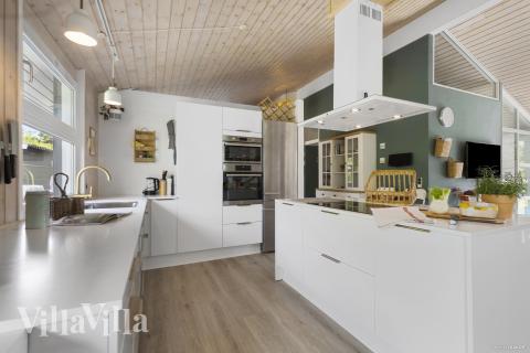 Die Küche im Luxusferienhaus Nr. 964 ist gut eingerichtet.