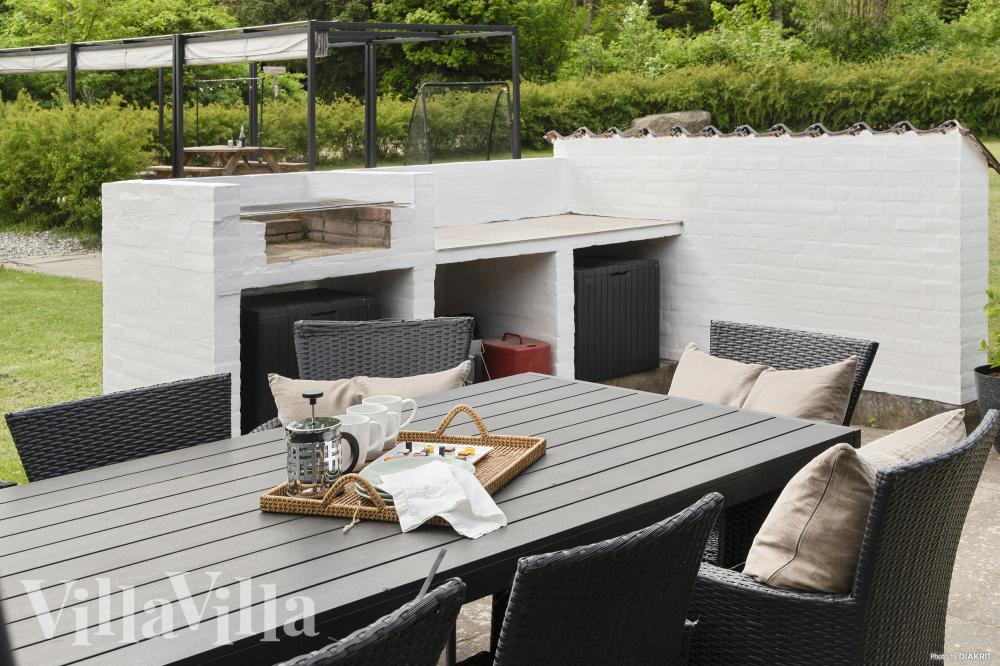 Das Luxusferienhaus Nr. 964 hat eine tolle Terrasse, die mit hochwertigen Gartenmöbeln für 14 Personen ausgestattet ist.