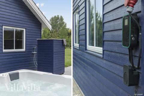 Zu dem attraktiven Ferienhaus Nr. 314 in Lolland/Falster/Mön gehört auch ein tolles Angebot im Außenbereich, z. B. Spieleturm und Schaukeln