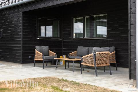 Das Luxusferienhaus Nr. 932 hat eine tolle Terrasse, die mit hochwertigen Gartenmöbeln für 20 Personen ausgestattet ist.
