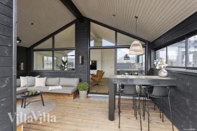 Das Luxusferienhaus Nr. 947 hat eine tolle Terrasse, die mit hochwertigen Gartenmöbeln für 12 Personen ausgestattet ist.