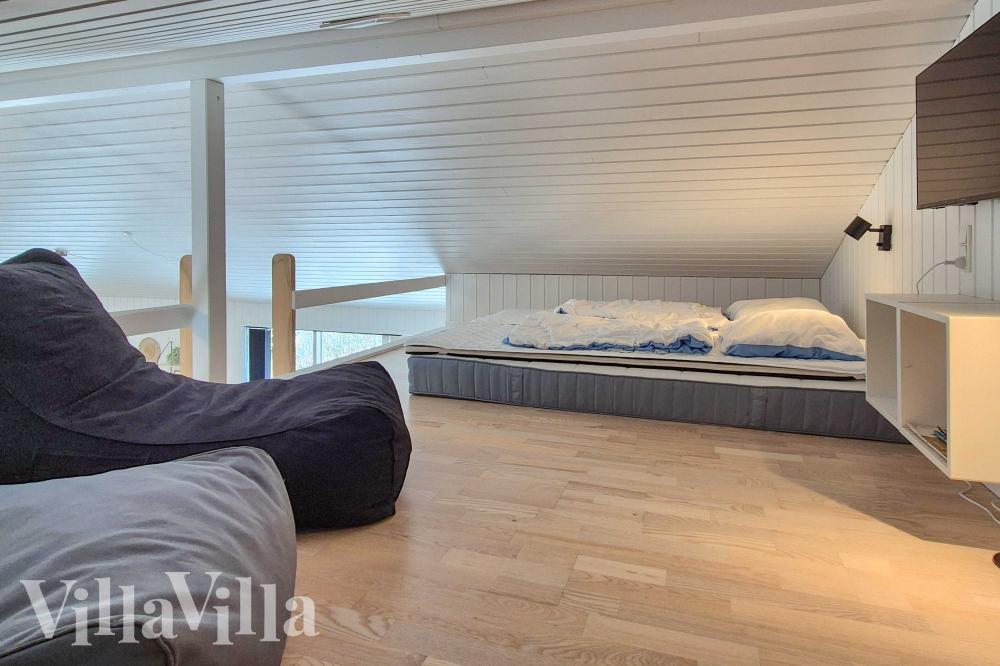 Einige der 14 Schlafgelegenheiten befinden sich im Luxusferienhaus Nr. 980 auf dem ausgebauten Dachboden