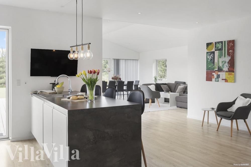 Die Küche in dem Luxusferienhaus Nr. 969 ist so gut ausgestattet, dass man problemlos Mahlzeiten für 12 Personen zubereiten kann.