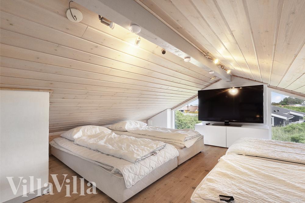 Einige der 10 Schlafgelegenheiten befinden sich im Luxusferienhaus Nr. 970 auf dem ausgebauten Dachboden