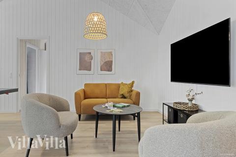Aktivitätsraum im Luxusferienhaus Nr. 828 mit 10 Schlafzimmern und Platz für 26 Gäste.