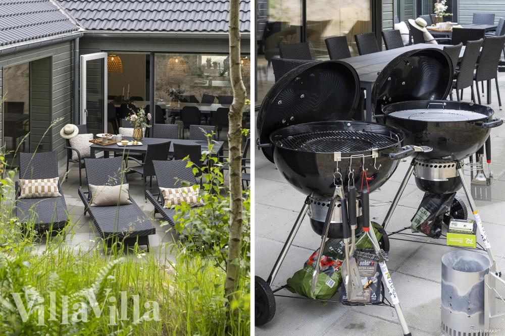 Das Luxusferienhaus Nr. 832 hat eine tolle Terrasse, die mit hochwertigen Gartenmöbeln für 18 Personen ausgestattet ist.