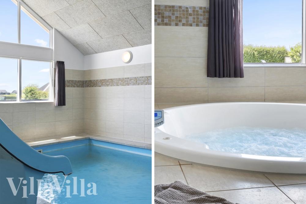 Genießen Sie den warmen Whirlpool im Luxusferienhaus Nr. 315 in Fünen und seine Inseln