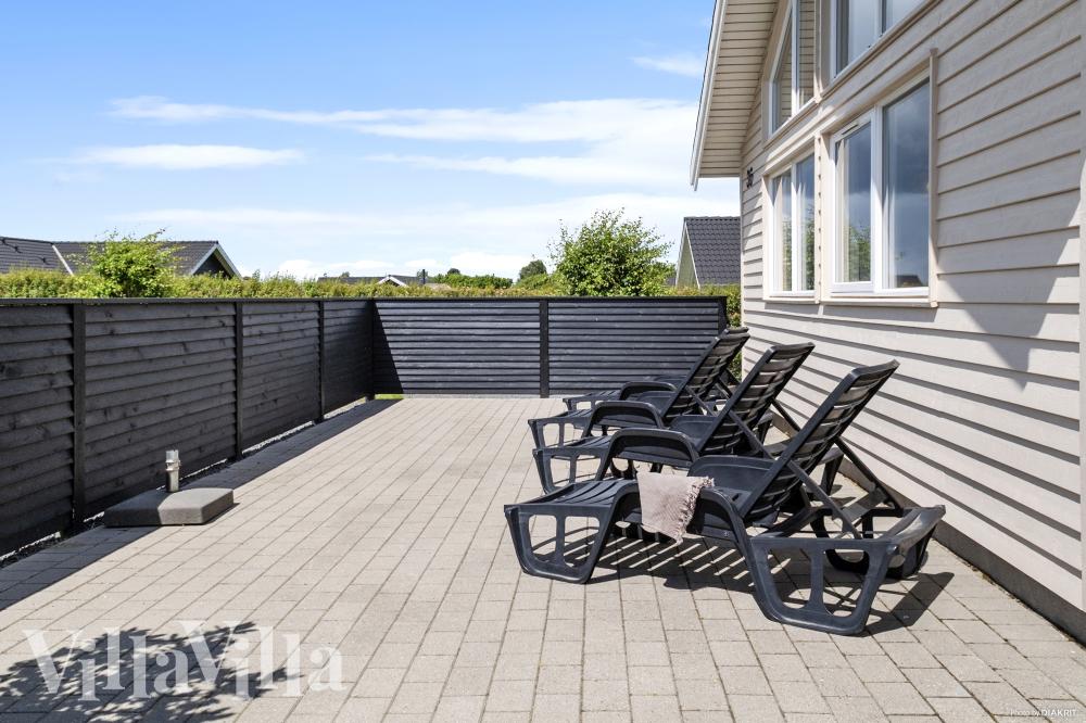 Große Terrasse am Luxusferienhaus Nr. 315 in Fünen und seine Inseln.