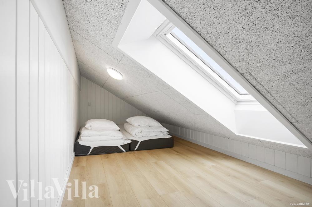 Einige der 20 Schlafgelegenheiten befinden sich im Luxusferienhaus Nr. 932 auf dem ausgebauten Dachboden