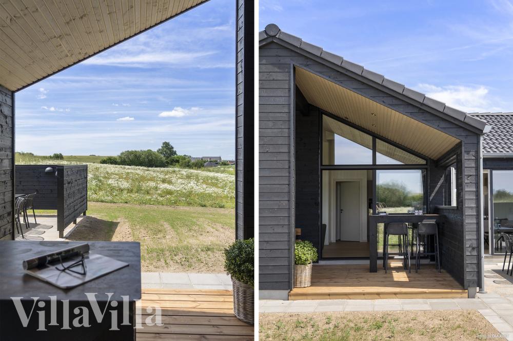Große Terrasse am Luxusferienhaus Nr. 958 in Fünen und seine Inseln.