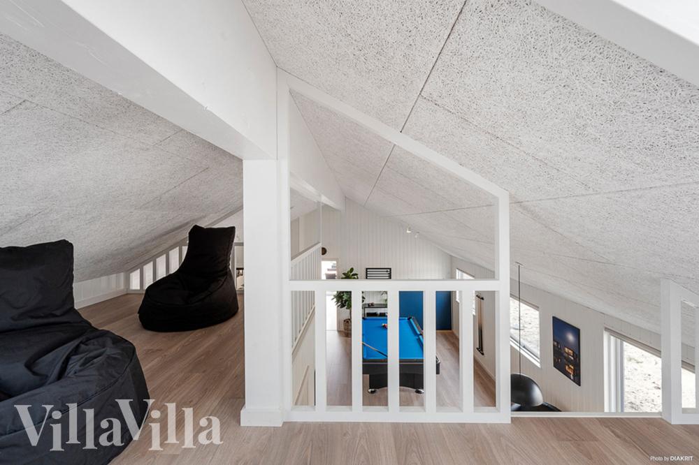 Einige der 18 Schlafgelegenheiten befinden sich im Luxusferienhaus Nr. 943 auf dem ausgebauten Dachboden