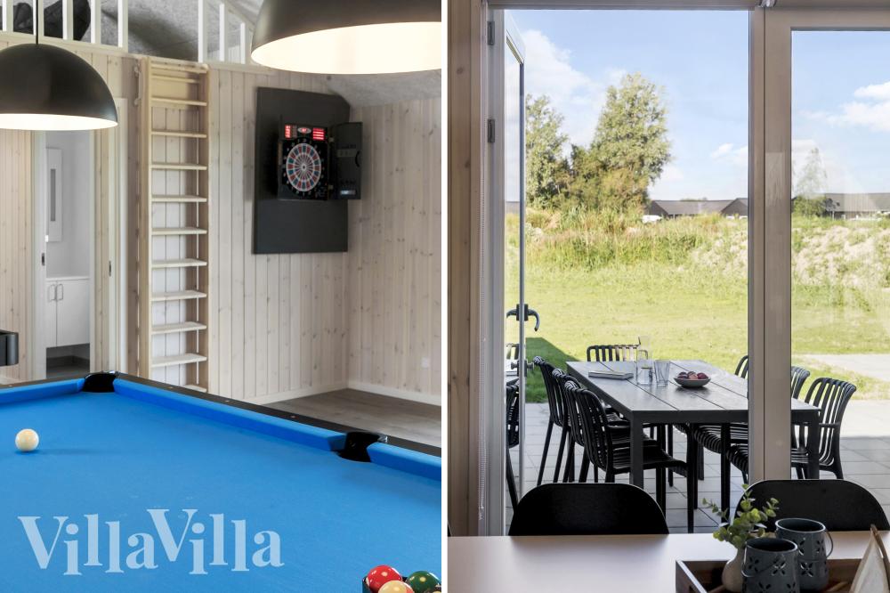 Das Luxusferienhaus 948 für 26 Personen hat einen großen Aktivitätsraum mit u. a. Billard und Darts