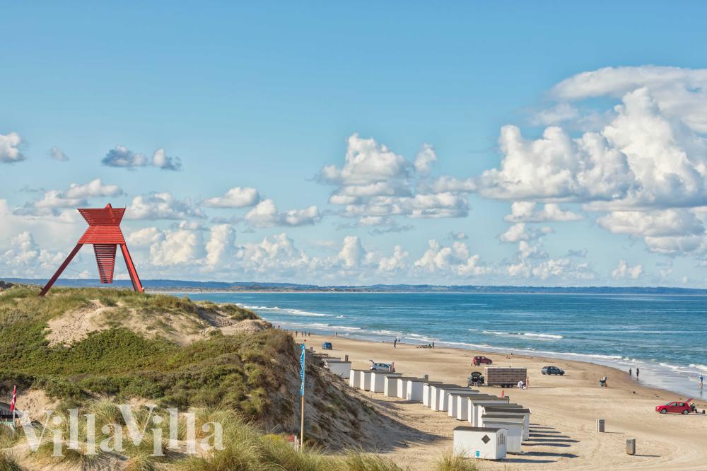 Der herrliche Strand in der Nähe von Luxusferienhaus Nr. 990 bei Nordjütland.
