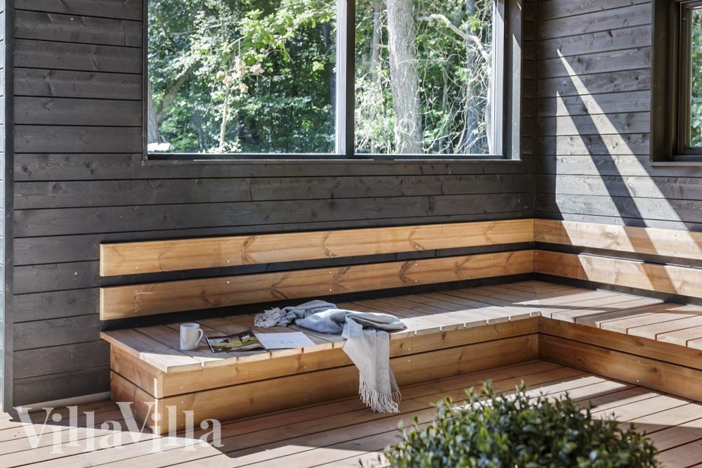 Genießen Sie einen Grillabend auf der Terrasse des Luxusferienhauses Nr. 987 in Bornholm