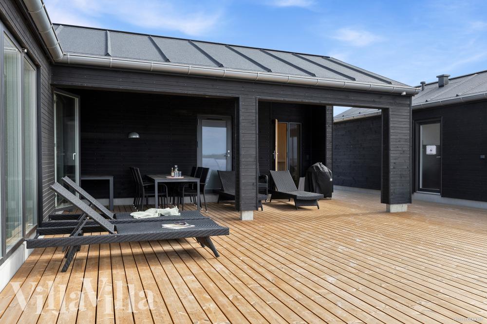 Genießen Sie einen Grillabend auf der Terrasse des Luxusferienhauses Nr. 669 in Nordjütland