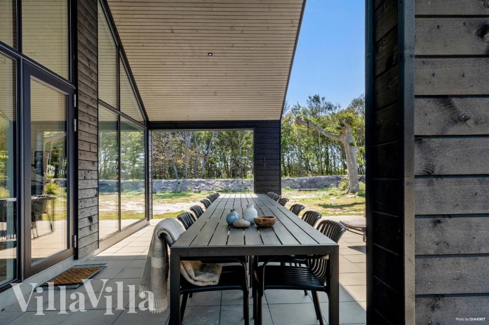 Genießen Sie einen Grillabend auf der Terrasse des Luxusferienhauses Nr. 918 in Westjütland