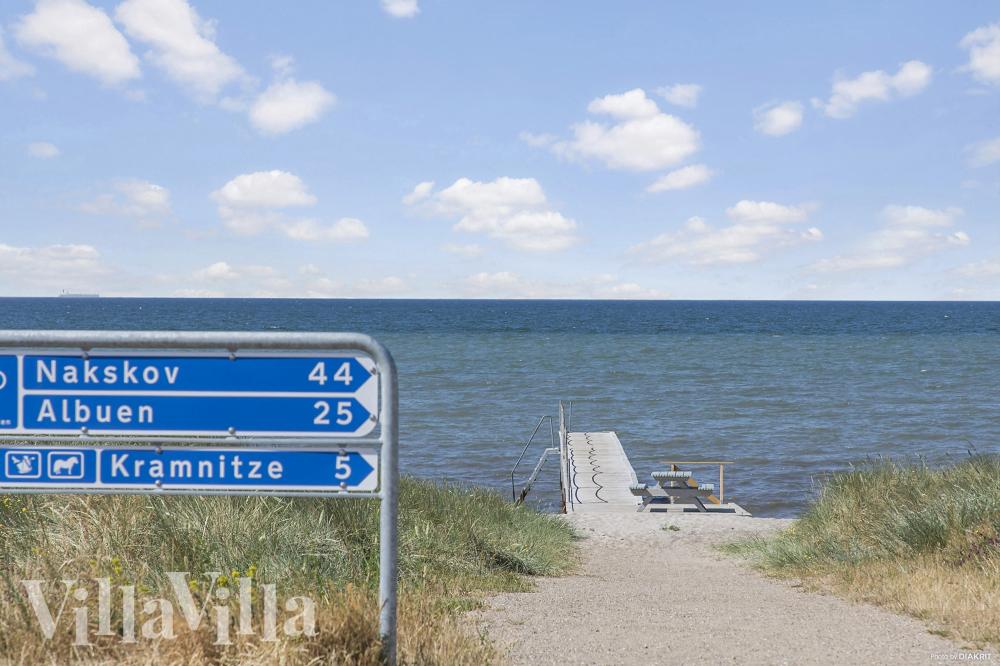 Der herrliche Strand in der Nähe von Luxusferienhaus Nr. 960 bei Lolland/Falster/Mön.