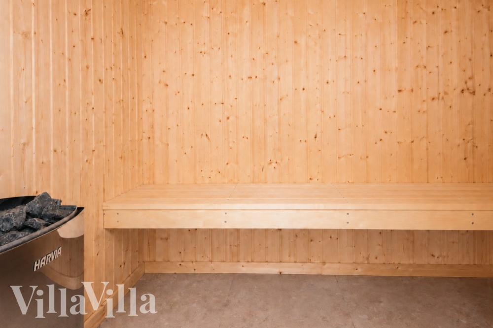 Genießen Sie die heiße Sauna im Luxusferienhaus Nr. 941 für 16 Personen