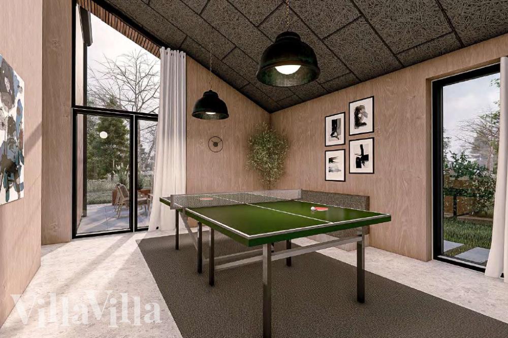 Neben den vielen schönen Stunden, die man im Poolbereich des Hauses verbringen kann, bietet das Luxusferienhaus 1017 auch Spielevergnügen bei Billard/Tischtennis und Darts