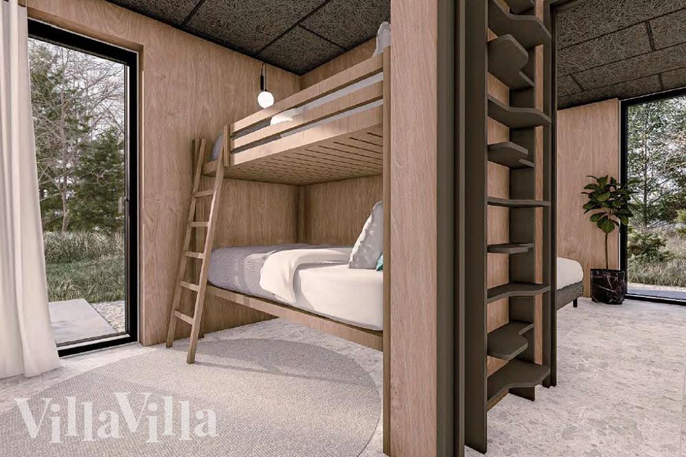 Eines der 5 Schlafzimmer im Luxusferienhaus Nr. 1017