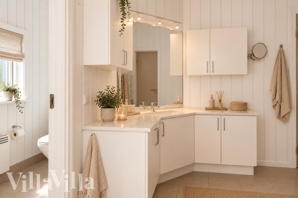 Eines der Badezimmer im Luxusferienhaus Nr. 1010